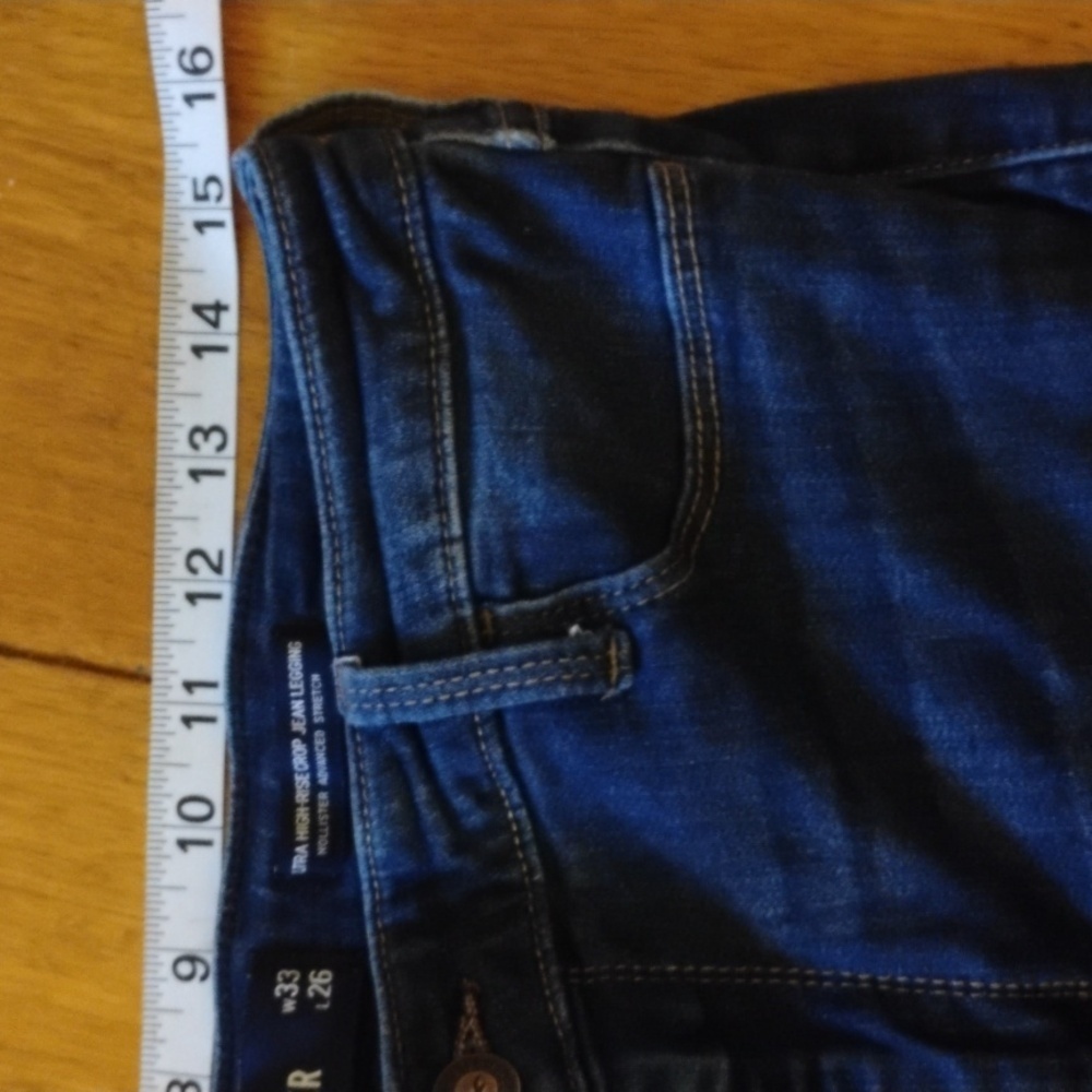 Hollister plus size ultra highrise crop jean leggings,Advanced stretch. Size 17 - Picture 6 of 10